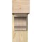 Ekena Millwork Balboa Block Rough Sawn Bracket w/ Offset Brace, Douglas Fir, 8"W x 20"D x 20"H BKT0806X20X20BOA05RDF - alternate 2